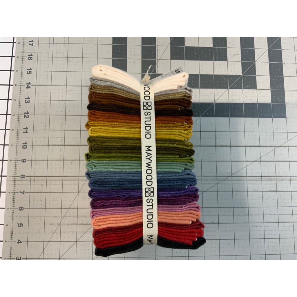 Color Wash Woolies Flannel FQ Bundle Fabric