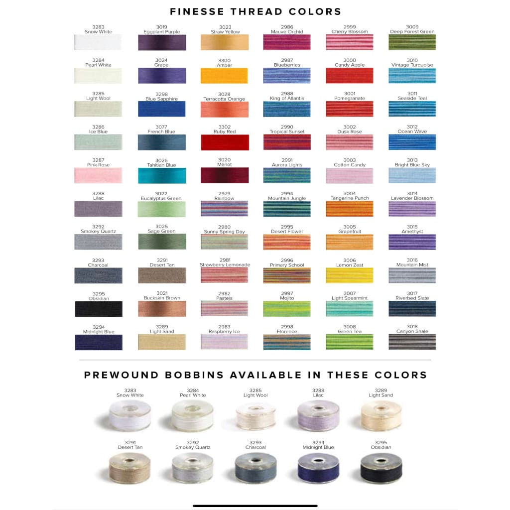 Finesse Quilting Thread - 3283 Snow White - Thread & Floss