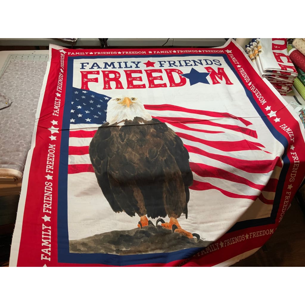 Let Freedom Soar Family Friends & Freedom Panel - Fabric
