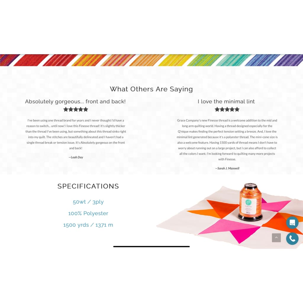 Finesse Quilting Thread - Thread & Floss