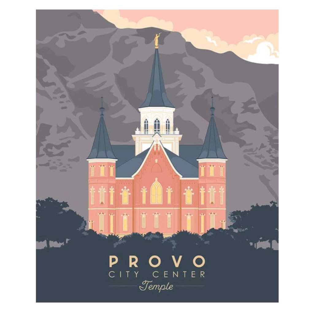 Provo Temple Panel - Fabric