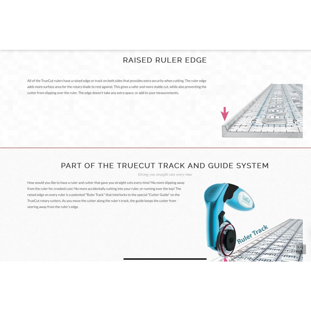 TrueCut 6.5x12.5 Ruler Art & Crafting Tool Accessories