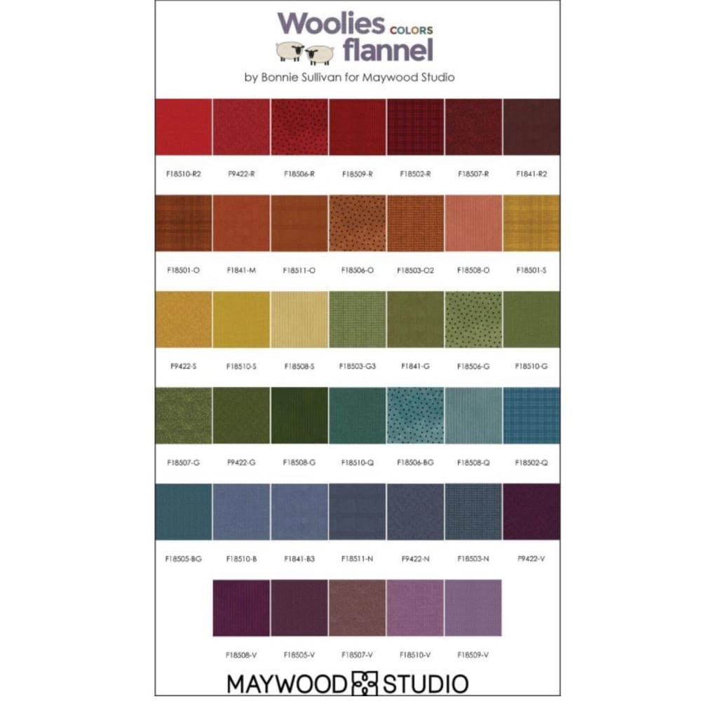 Woolies Flannel Complete Set 10’’ Squares (100 pcs) Fabric