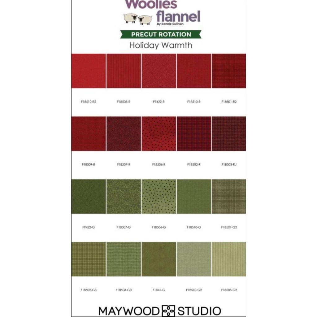 Woolies Flannel Complete Set 10’’ Squares (100 pcs) Fabric