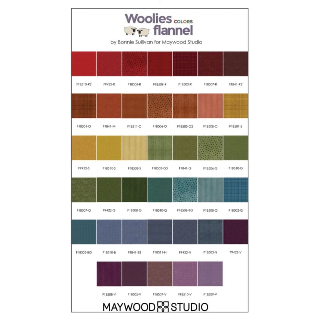 10’ Squares Woolies Flannel Colors Volume 2 - Fabric